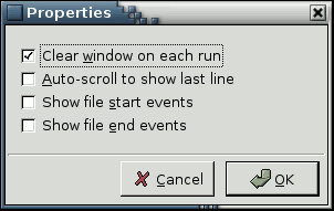 Text Window properties